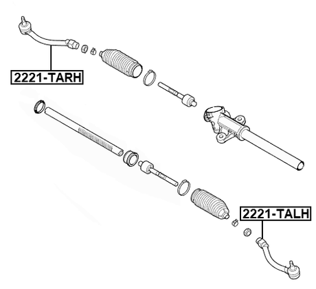 2221-TALH - STEERING TIE ROD END LEFT