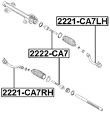 2222-CA7 - STEERING TIE ROD