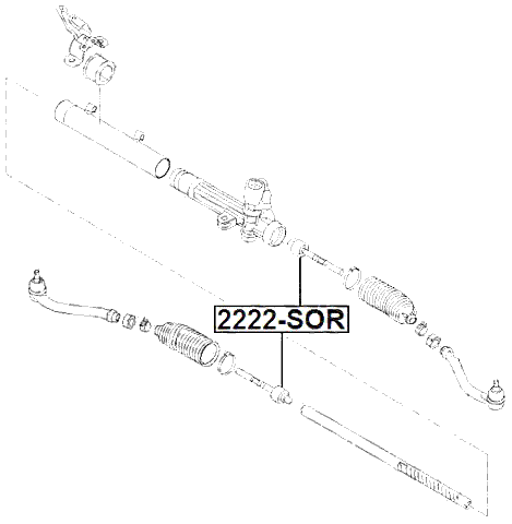 2222-SOR - STEERING TIE ROD