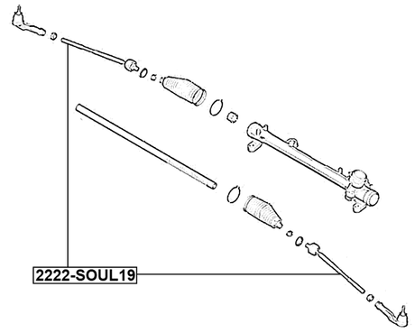 2222-SOUL19 - STEERING TIE ROD