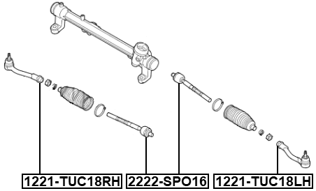 2222-SPO16 - STEERING TIE ROD