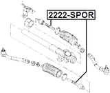 2222-SPOR - STEERING TIE ROD