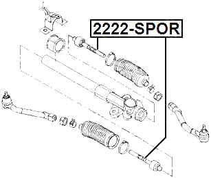 2222-SPOR - STEERING TIE ROD