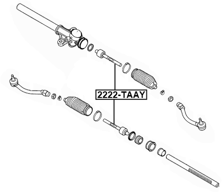 2222-TAAY - STEERING TIE ROD
