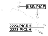 2223-PICRH - FRONT RIGHT STABILIZER LINK / SWAY BAR LINK