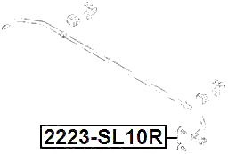 2223-SL10R - REAR STABILIZER LINK