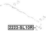 2223-SL10R - REAR STABILIZER LINK