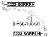 2223-SORRLH - REAR LEFT STABILIZER LINK