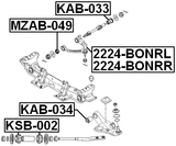 2224-BONRL - LEFT UPPER FRONT ARM