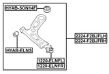 2224-F2BJFLH - LEFT LOWER FRONT ARM