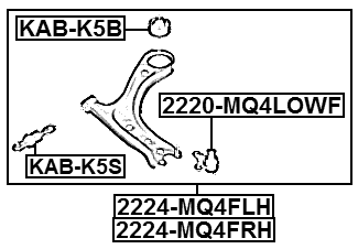 2224-MQ4FRH - RIGHT LOWER FRONT ARM
