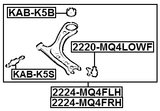 2224-MQ4FRH - RIGHT LOWER FRONT ARM