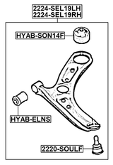 2224-SEL19RH - RIGHT FRONT ARM