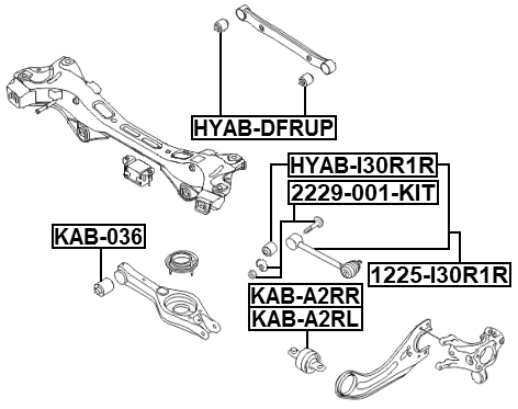 2229-001-KIT - REPAIR KIT, CAMBER ADJUSTING ECCENTRIC BOLT