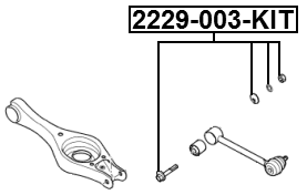 2229-003-KIT - REPAIR KIT, CAMBER ADJUSTING ECCENTRIC BOLT