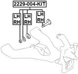 2229-004-KIT - REPAIR KIT, CAMBER ADJUSTING ECCENTRIC BOLT