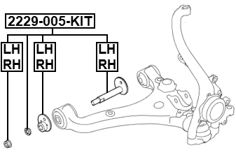 2229-005-KIT - REPAIR KIT, CAMBER ADJUSTING ECCENTRIC BOLT