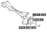 2229-007-KIT - REPAIR KIT, CAMBER ADJUSTING ECCENTRIC BOLT