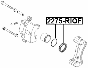 2275-RIOF - FRONT BRAKE CALIPER REPAIR KIT (SET FOR ONE SIDE)