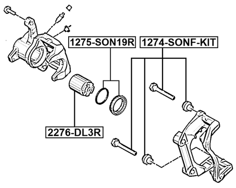 2276-DL3R - REAR CALIPER PISTON