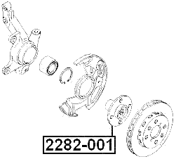 2282-001 - FRONT WHEEL HUB