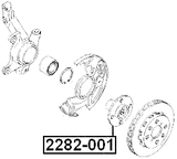 2282-001 - FRONT WHEEL HUB