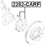 2282-CARF - FRONT WHEEL HUB