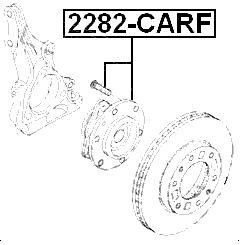 2282-CARF - FRONT WHEEL HUB
