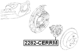 2282-CERRM - REAR WHEEL HUB