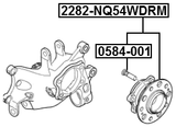 2282-NQ54WDRM - REAR WHEEL HUB