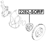 2282-SORF - FRONT WHEEL HUB