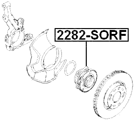 2282-SORF - FRONT WHEEL HUB
