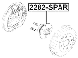 2282-SPAR - REAR WHEEL HUB