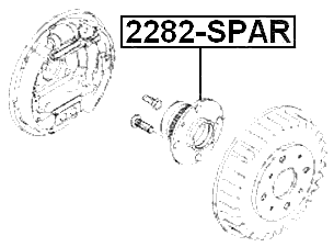 2282-SPAR - REAR WHEEL HUB