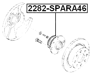 2282-SPARA46 - REAR WHEEL HUB