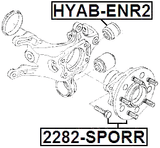2282-SPORR - REAR WHEEL HUB