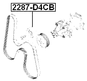 2287-D4CB - TENSION PULLEY