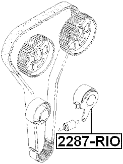 2287-RIO - TIMING BELT TENSIONER PULLEY