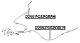 2299-PCSPORRH - PARKING BRAKE CABLE, RIGHT