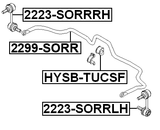 2299-SORR - STABILIZER REAR D22.4