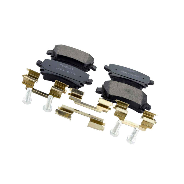 2301-B7R - PAD KIT, DISC BRAKE, REAR - KIT (INCLUDING BOLTS, WITH ANTI SQUEAL SHIM) Braking System, Brake Pads