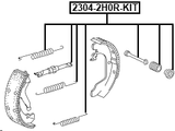2304-2H0R-KIT - BRAKE SHOE FITTING KIT