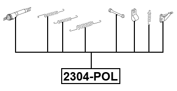 2304-POL - BRAKE SHOE FITTING KIT