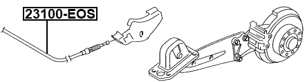 23100-EOS - PARKING BRAKE CABLE
