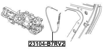 23104-B7RV2 - OUTER DOOR LOCK CABLE