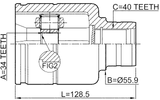 2311-TATRH - INNER CV JOINT RIGHT 34X56X40