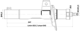 23110-003F - FRONT SHOCK ABSORBER GAS.TWIN TUBE