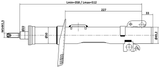 23110-004F - FRONT SHOCK ABSORBER GAS.TWIN TUBE