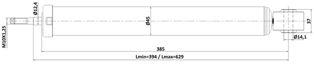 23110-005R - REAR SHOCK ABSORBER GAS.TWIN TUBE
