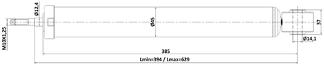 23110-005R - REAR SHOCK ABSORBER GAS.TWIN TUBE
